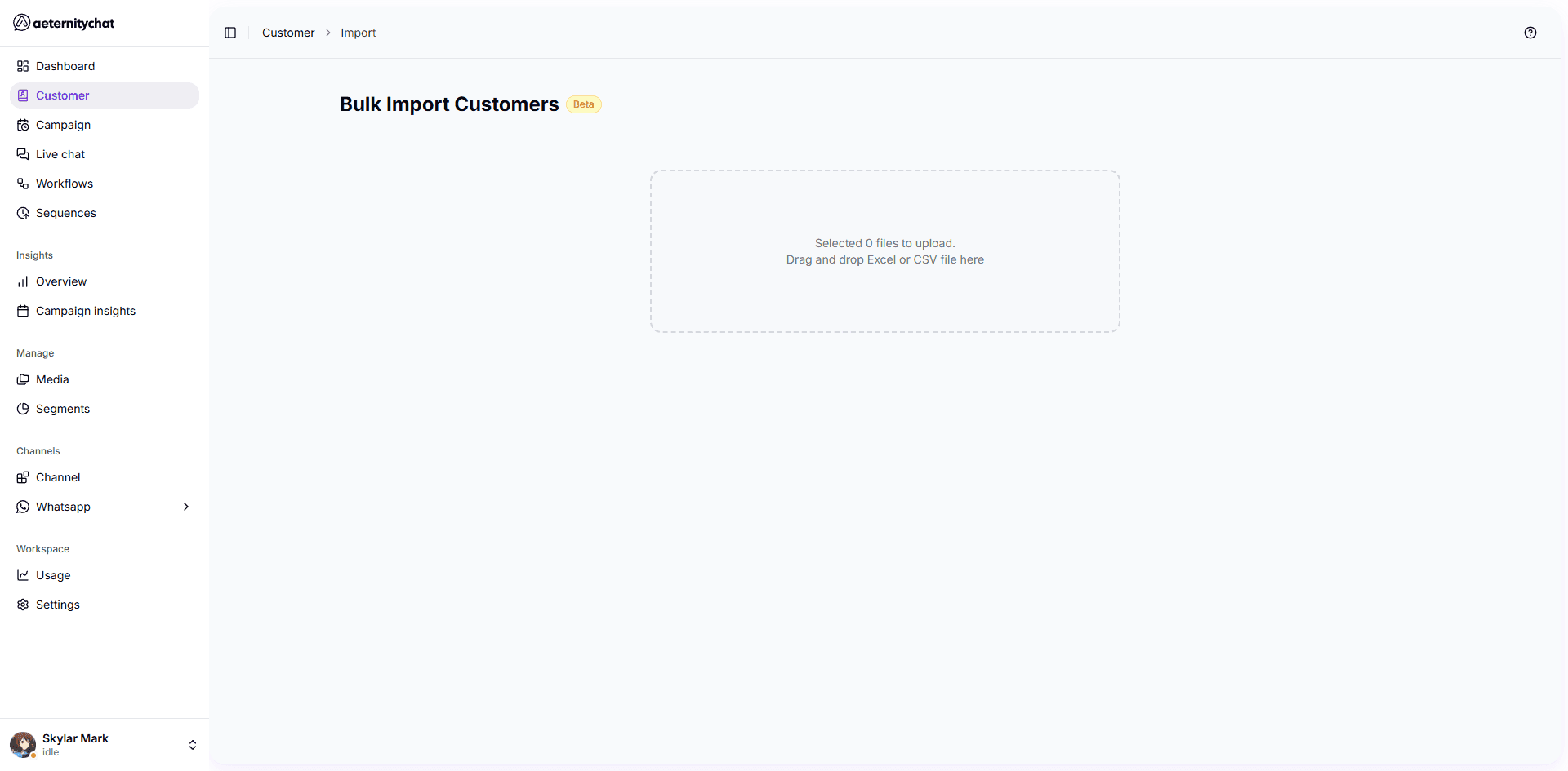 Import contacts